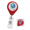 Premium Plastic Custom Badge Reels w Belt Clip, solid colors